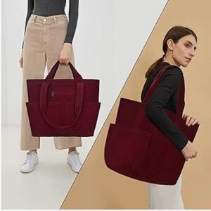 New Heavyweight Canvas Tote in Burgundy